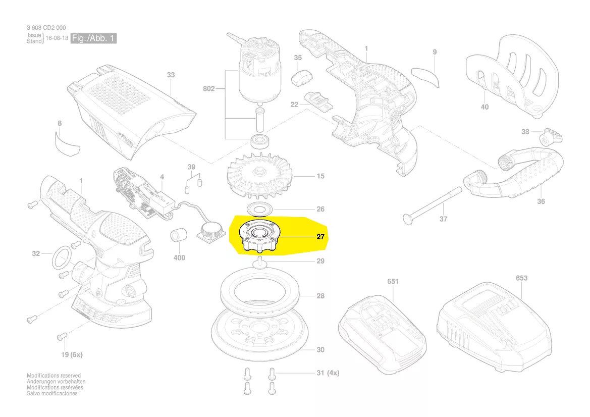 Flasque réf. 2 609 006 535 BOSCH